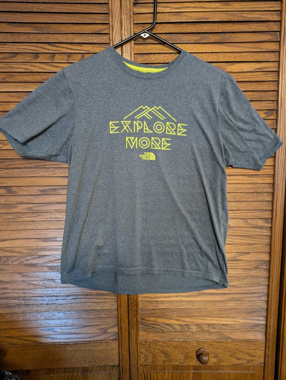 The North Face Men's Gray T-shirt Explorer More Size Medium